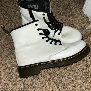 Dr. Martens White Combat Boots